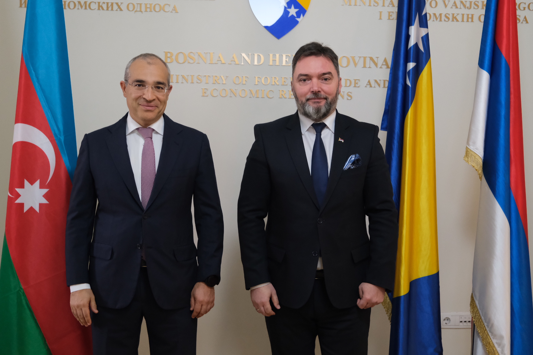 Picture for Министри Кошарац и Џабаров о унапређењу економске сарадње БиХ и Републике Азербејџан